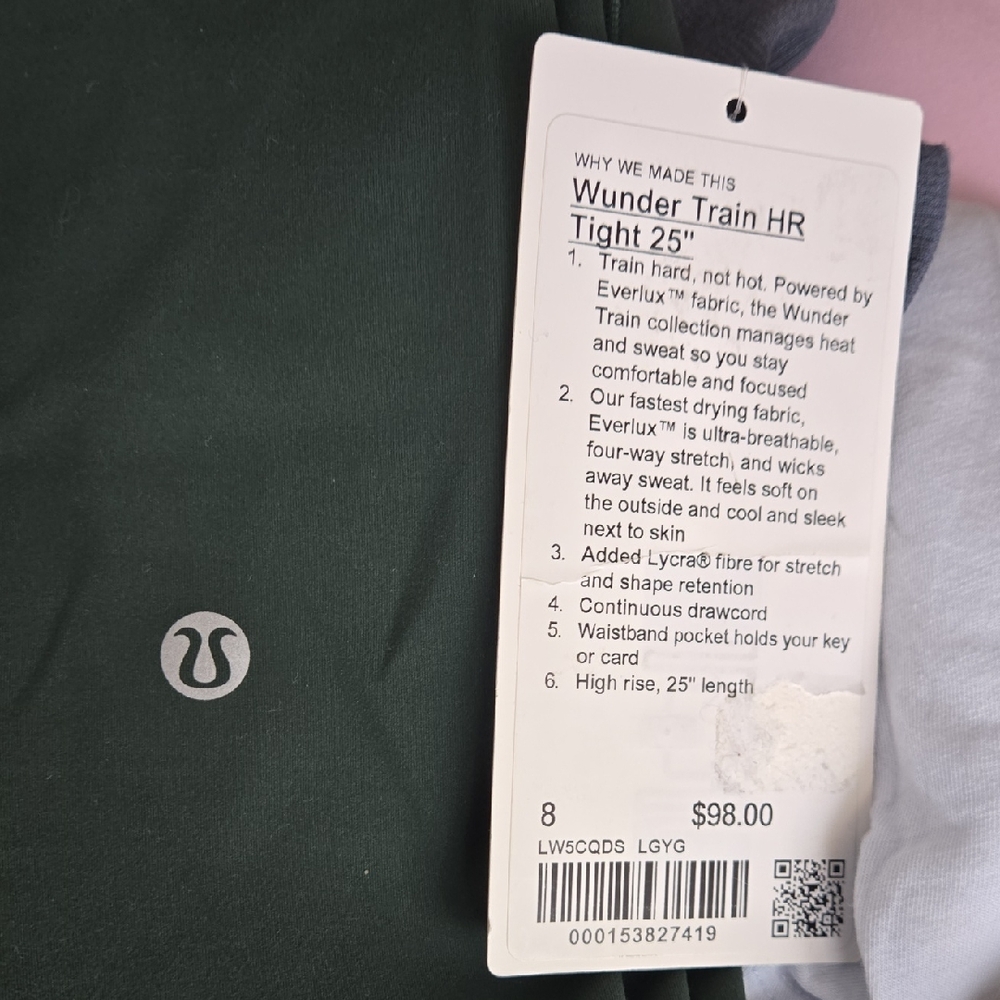 lululemon athletica Wunder Train HR Tight 25" - Dark Green